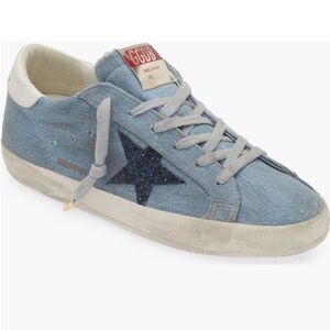 GOLDEN GOOSE Denim Super-Star Sneakers